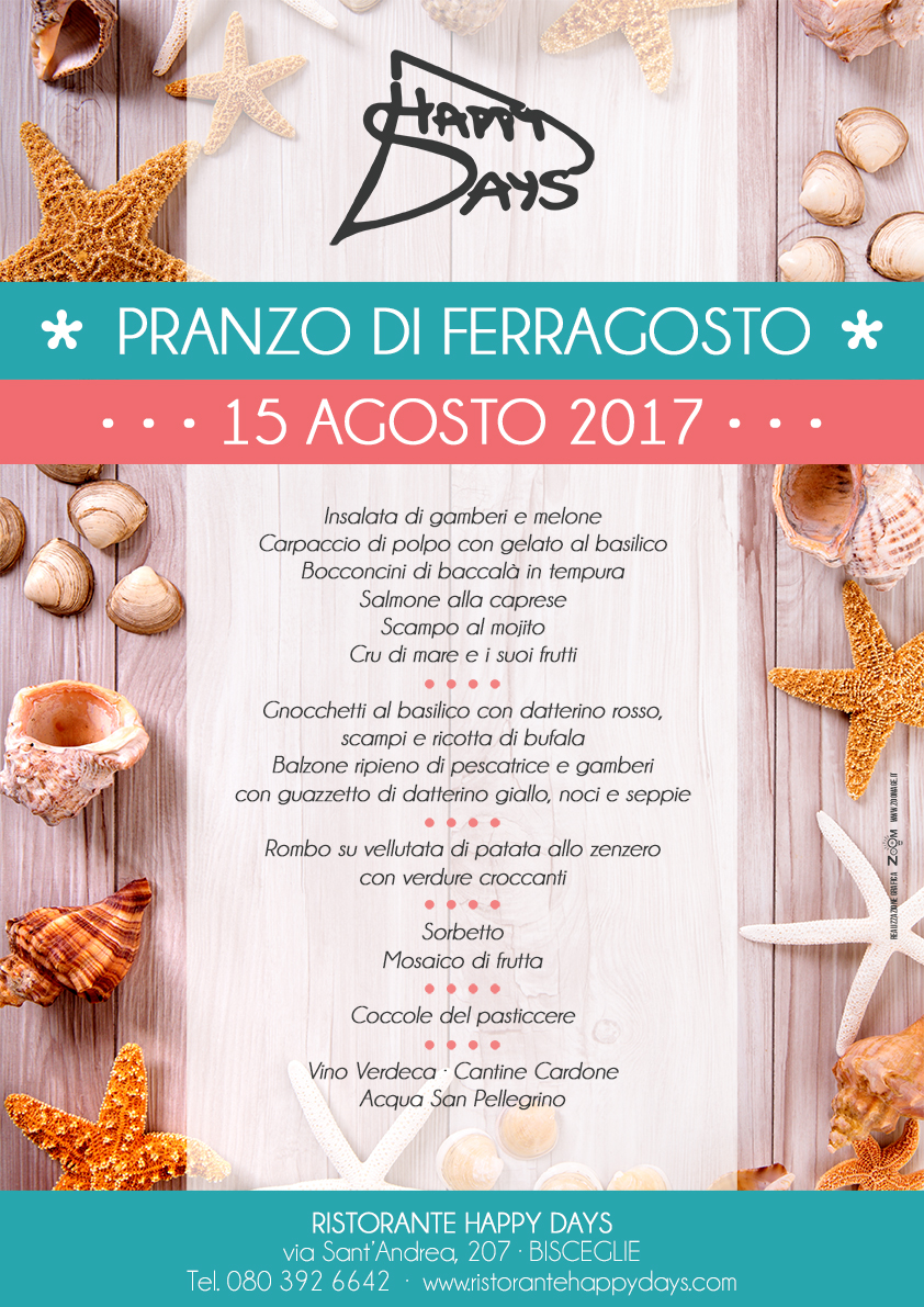 Pranzo di Ferragosto · 15 Agosto 2017