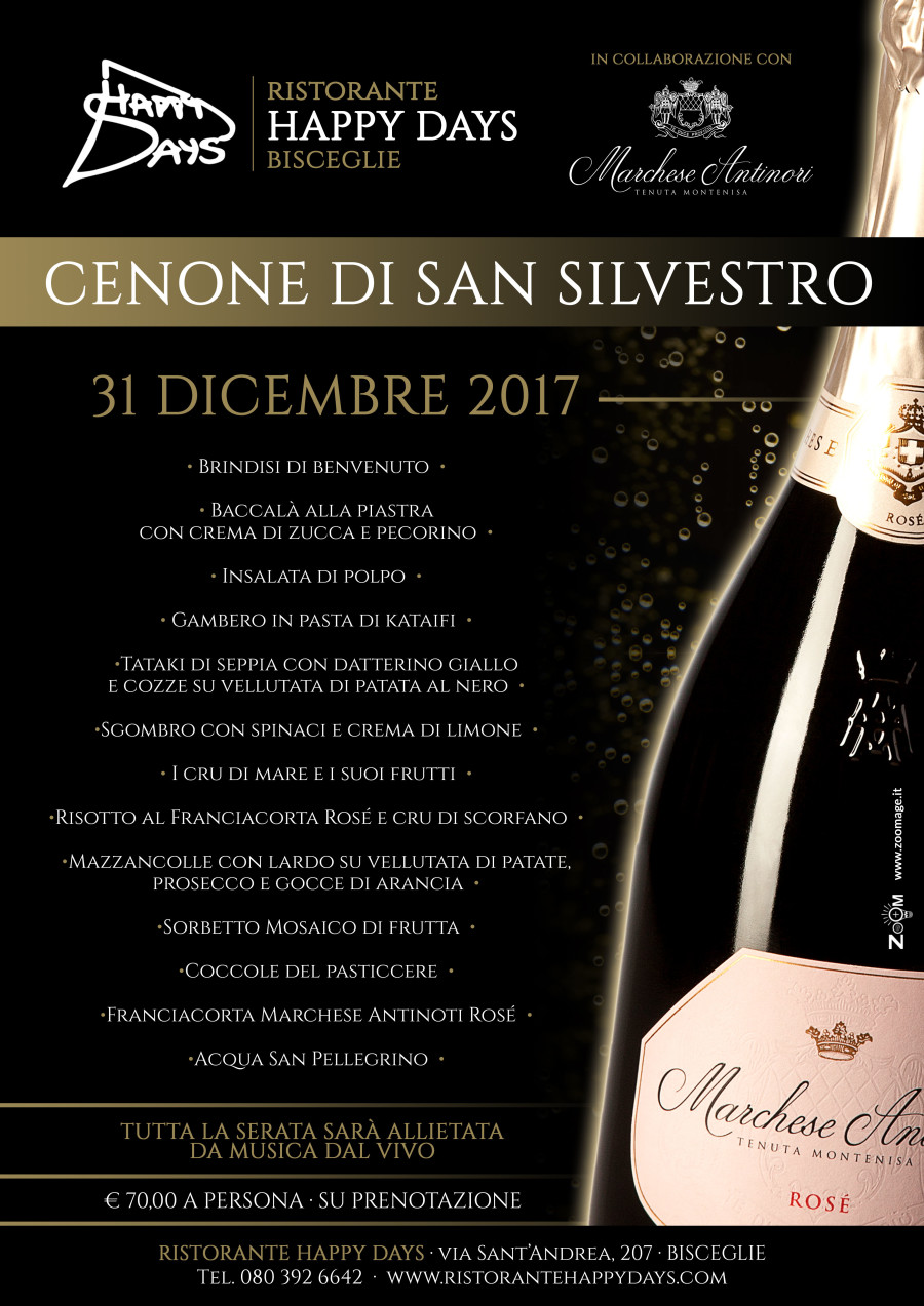 Cenone di S. Silvestro · 31 Dicembre 2017