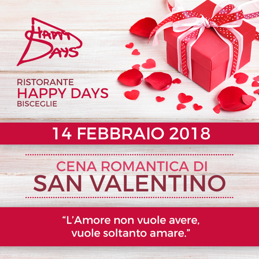 Cena di S. Valentino · 14 Febbraio 2018