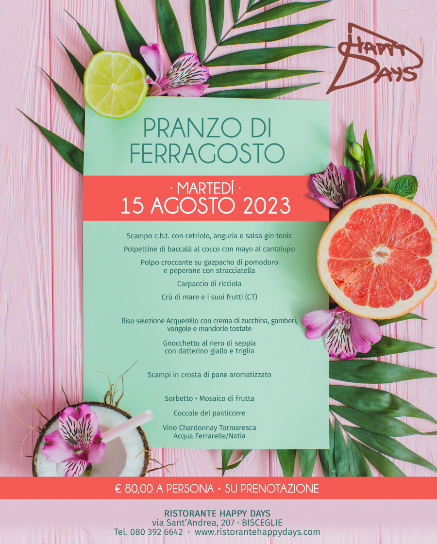 Pranzo di Ferragosto · 15 Agosto 2023